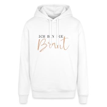 Ich bin die Braut - Stanley/Stella Unisex Hoodie SOUNDER - Weiß - Vorne - Alina (178cm) & Michal (187cm)