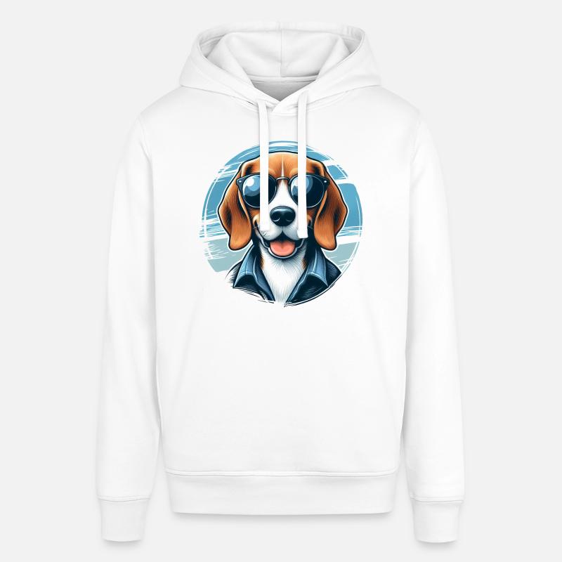 Beagle Le modèle - Sweat à capuche SOUNDER Stanley/Stella Unisexe - blanc