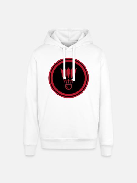 Badminton Symbol - Stanley/Stella SOUNDER Unisex Hoodie - white