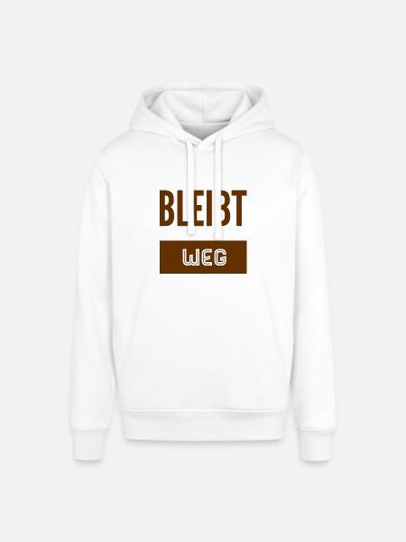 bitte halten sie Abstand - Stanley/Stella Unisex Hoodie SOUNDER - Weiß