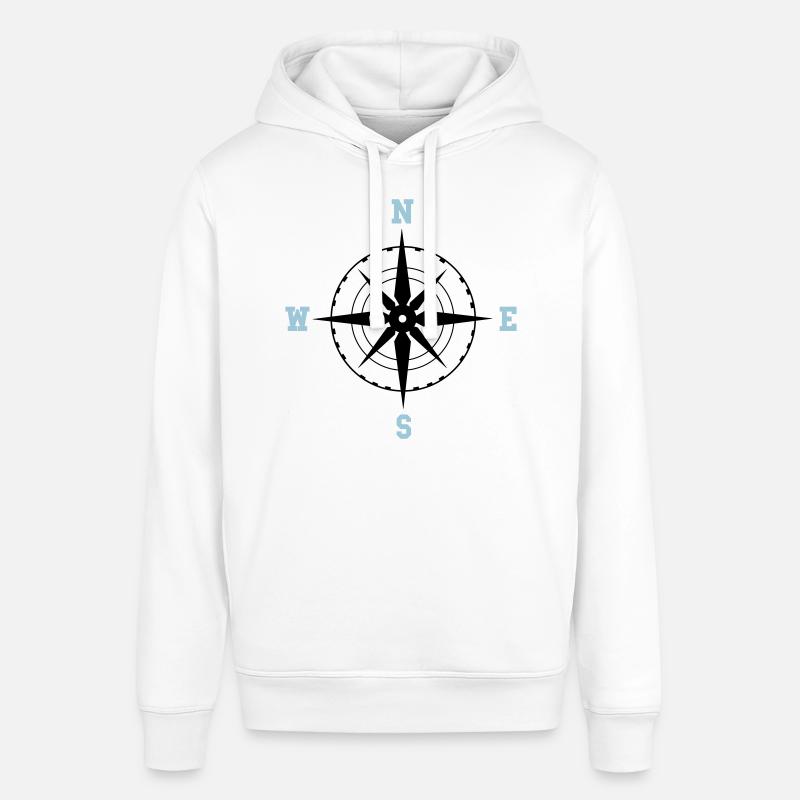 boussole 02 - Sweat à capuche SOUNDER Stanley/Stella Unisexe - blanc