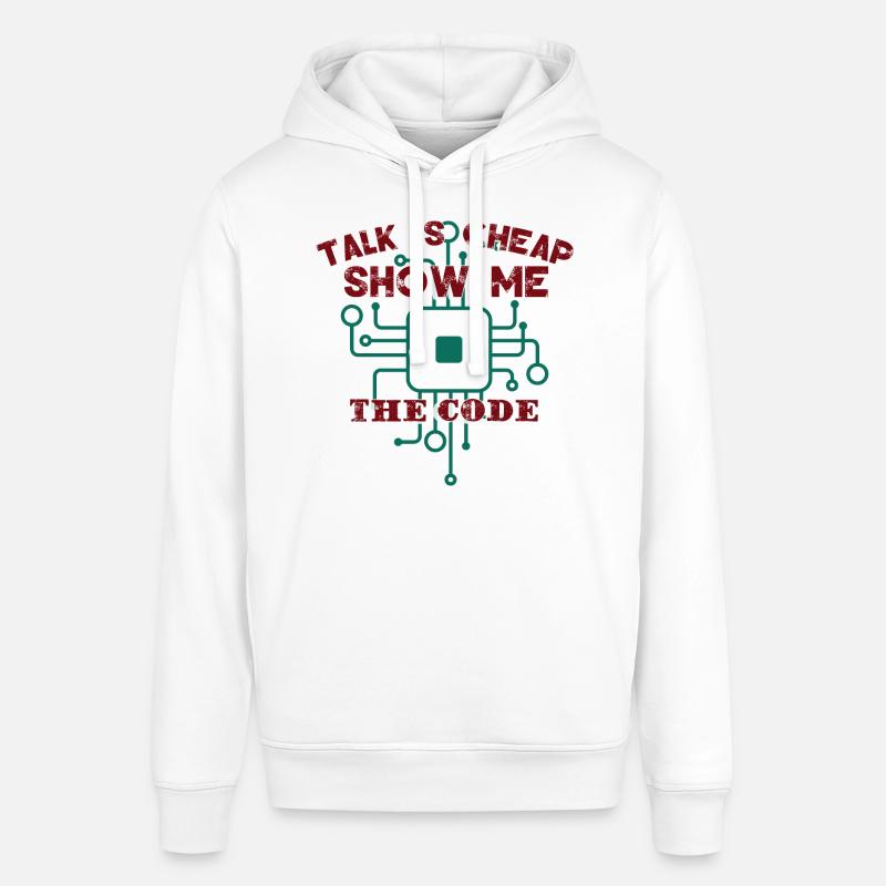 Funny Coder Quote Programming Programmer - Stanley/Stella SOUNDER Unisex Hoodie - white