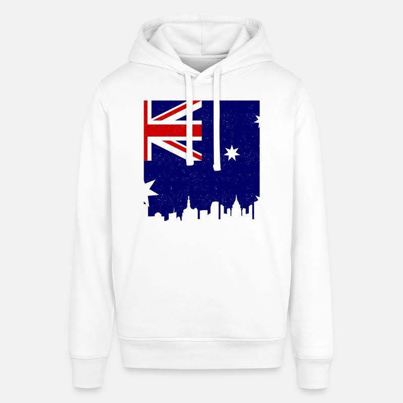 Drapeau australien sous drapeau australien - Sweat à capuche SOUNDER Stanley/Stella Unisexe - blanc