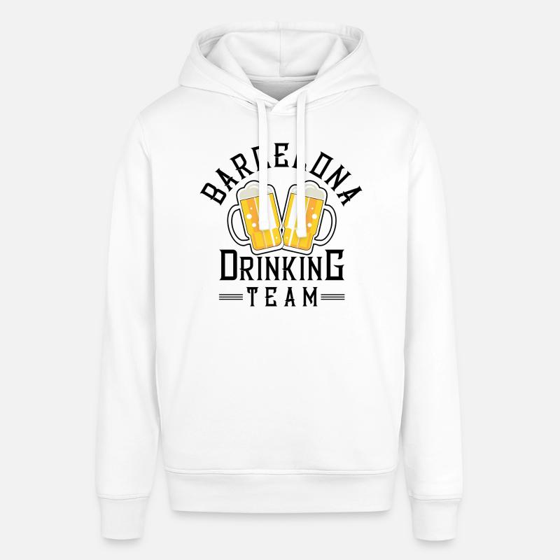 Équipe de boisson de Barcelone - Sweat à capuche SOUNDER Stanley/Stella Unisexe - blanc