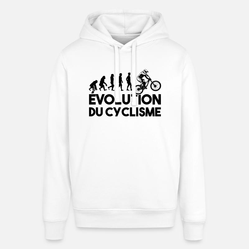 évolution du cyclisme - Sweat à capuche SOUNDER Stanley/Stella Unisexe - blanc