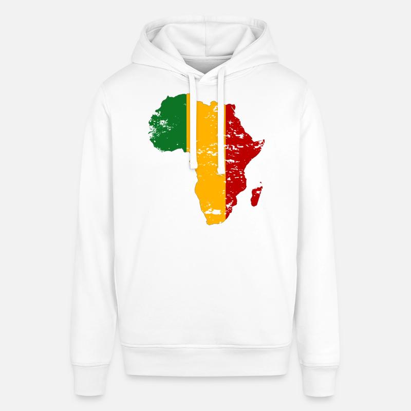Drapeau du Mali Afrique utilisé - Sweat à capuche SOUNDER Stanley/Stella Unisexe - blanc
