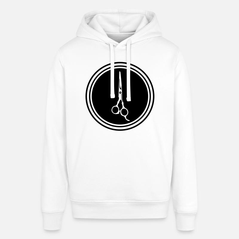 Icône Scissors Barber - Sweat à capuche SOUNDER Stanley/Stella Unisexe - blanc