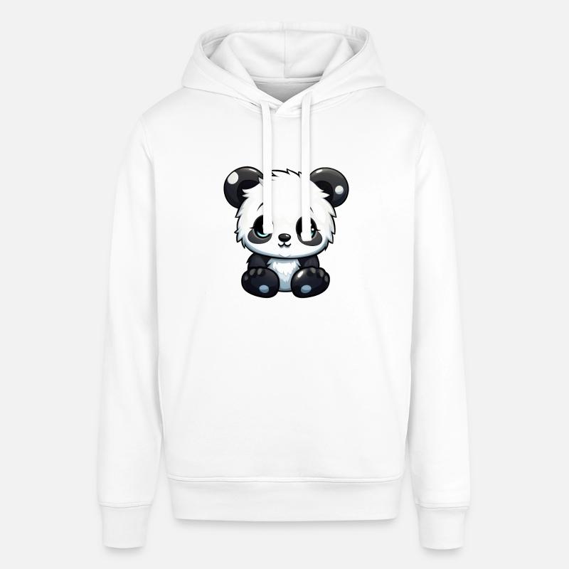 Panda mignon - Sweat à capuche SOUNDER Stanley/Stella Unisexe - blanc