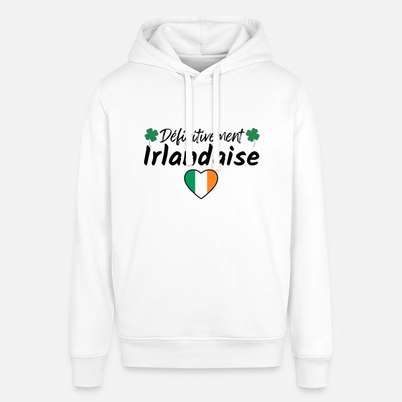 définitivement irlandaise, saint-patrick - Sweat à capuche SOUNDER Stanley/Stella Unisexe - blanc