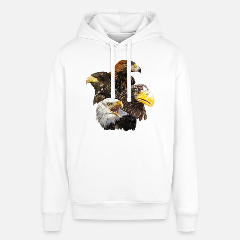 Pigargos et Eagle - Sweat à capuche SOUNDER Stanley/Stella Unisexe - blanc