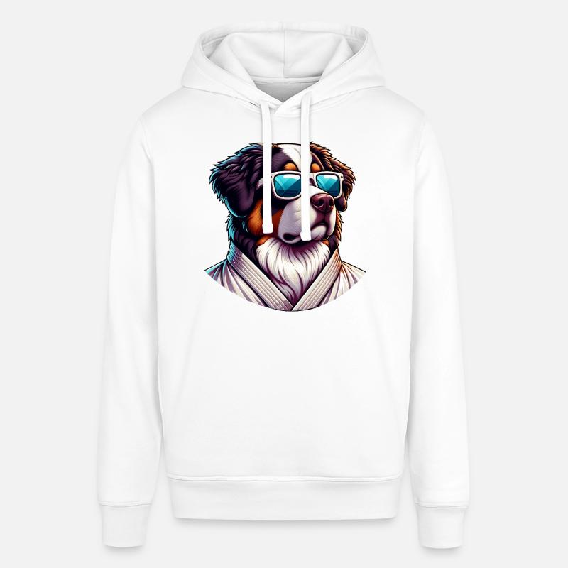 Drôle de bouvier bernois karaté - Sweat à capuche SOUNDER Stanley/Stella Unisexe - blanc