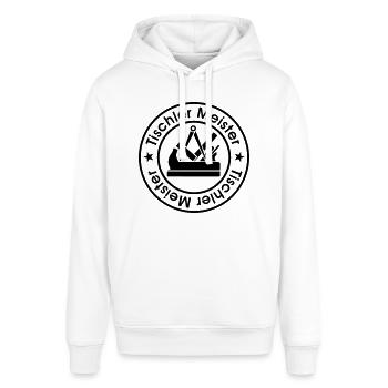 Schreiner 8 Meister Zunftzeichen logo - Stanley/Stella Unisex Hoodie SOUNDER - Weiß - Vorne - Alina (178cm) & Michal (187cm)