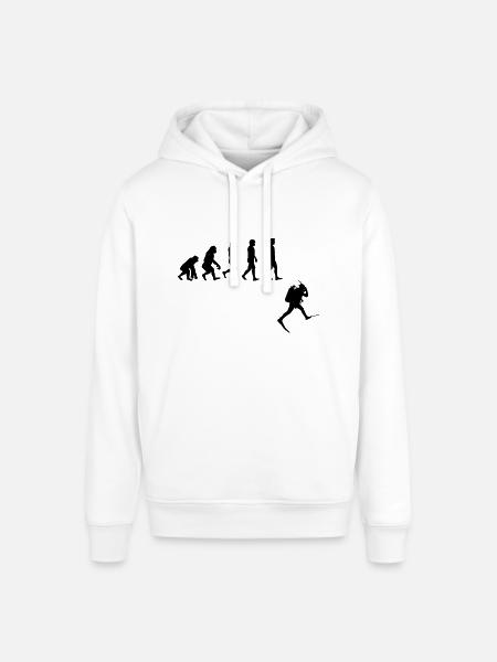 Evolution Freitauchen Freitauchen Plongée - Stanley/Stella Unisex Hoodie SOUNDER - Weiß