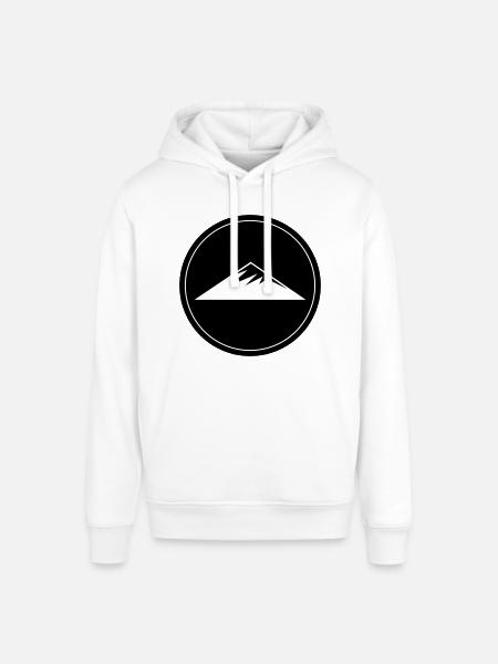 Mountains Symbol Circle - Stanley/Stella SOUNDER Unisex Hoodie - white