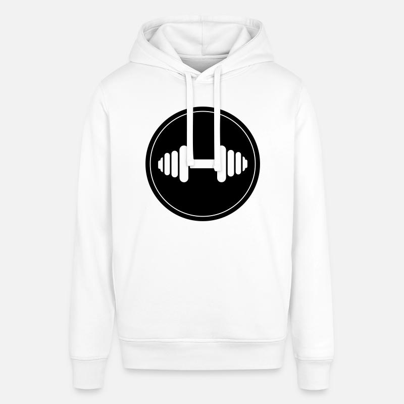 Icône de poids d’haltères - Sweat à capuche SOUNDER Stanley/Stella Unisexe - blanc