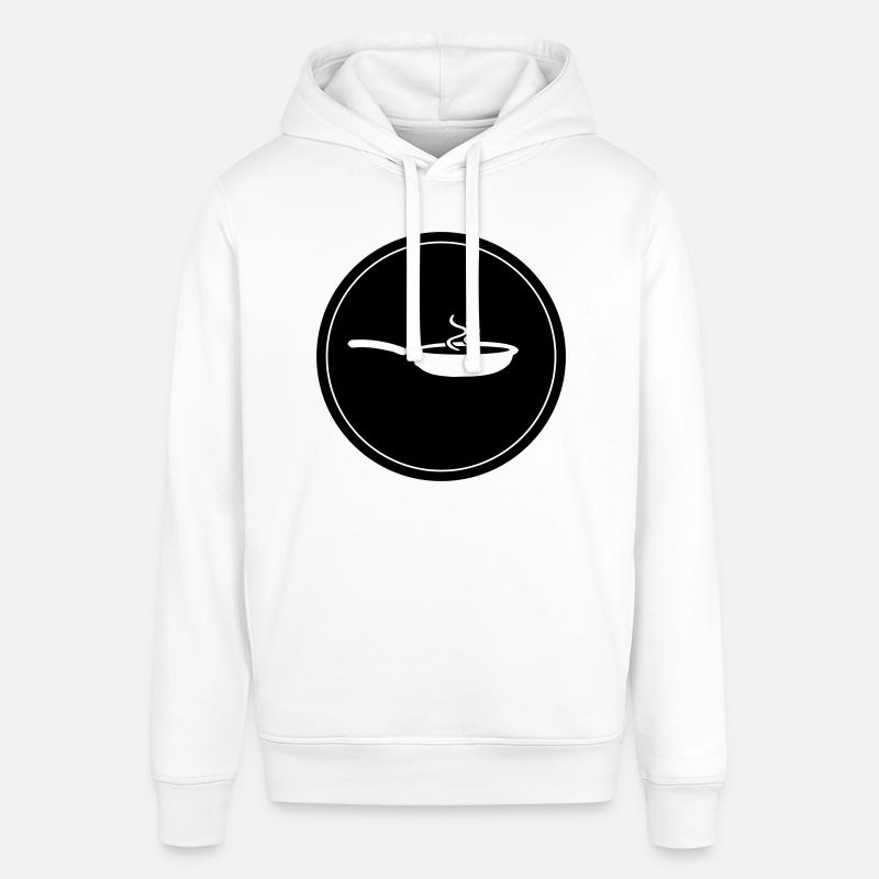 Cuisson à la poêle - Sweat à capuche SOUNDER Stanley/Stella Unisexe - blanc