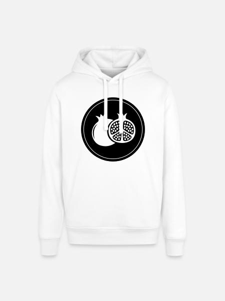 Pomegranate icon - Stanley/Stella SOUNDER Unisex Hoodie - white