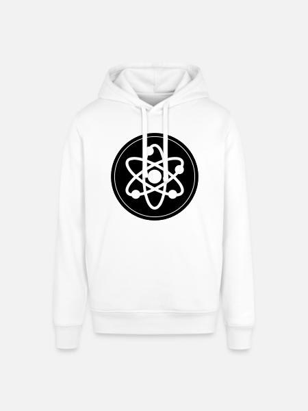 Atom Symbol Circle - Stanley/Stella SOUNDER Unisex Hoodie - white