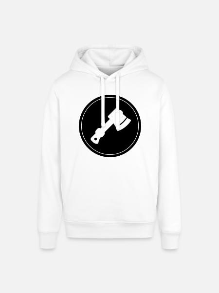 Climbing equipment circle ice axe - Stanley/Stella SOUNDER Unisex Hoodie - white