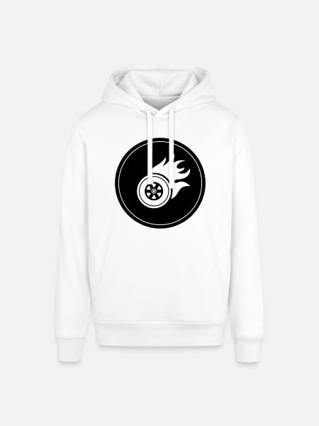 Tire fire circle - Stanley/Stella SOUNDER Unisex Hoodie - white