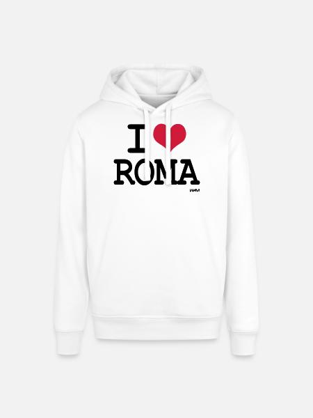 i love roma by wam - Stanley/Stella SOUNDER Unisex Hoodie - white