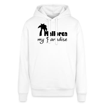 Mallorca Paradise Spanien Urlaub Geschenk - Stanley/Stella Unisex Hoodie SOUNDER - Weiß - Vorne - Alina (178cm) & Michal (187cm)