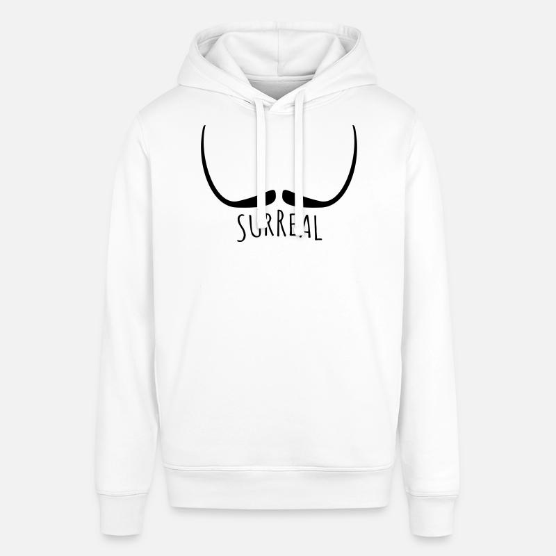 moustache surréaliste - Surreal - Sweat à capuche SOUNDER Stanley/Stella Unisexe - blanc
