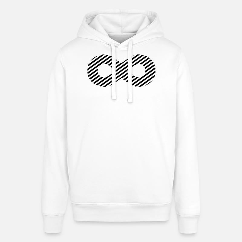 Signe de l'infini - rayures de modèle - Sweat à capuche SOUNDER Stanley/Stella Unisexe - blanc