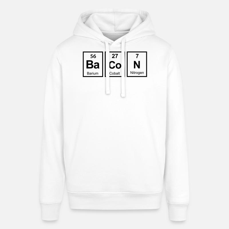bacon - Stanley/Stella SOUNDER Unisex Hoodie - white