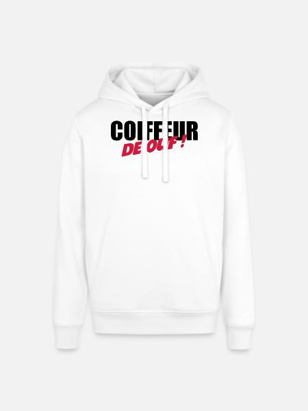 Coiffure / Coiffeur / Coiffeuse / Mode / Cheveux - Sweat à capuche SOUNDER Stanley/Stella Unisexe - blanc