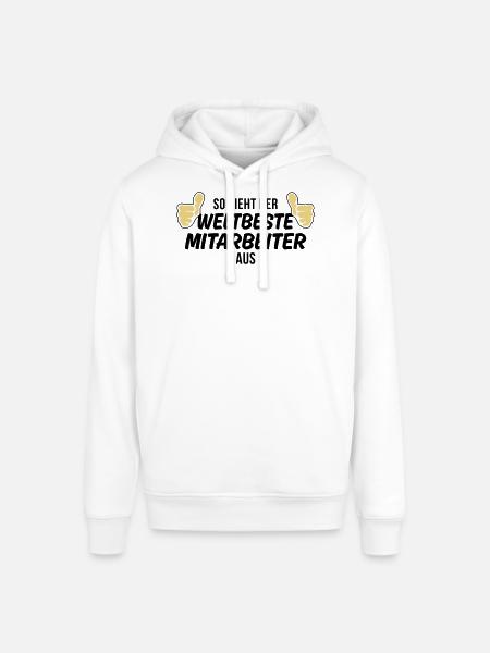 der weltbeste mitarbeiter - Stanley/Stella Unisex Hoodie SOUNDER - Weiß