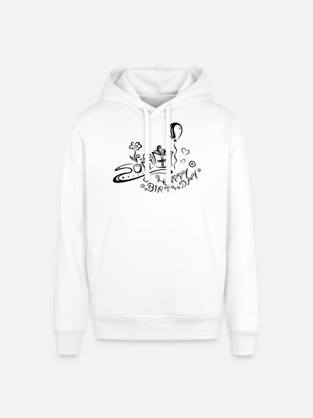 Happy Birthday motif, Congratulations - Stanley/Stella SOUNDER Unisex Hoodie - white