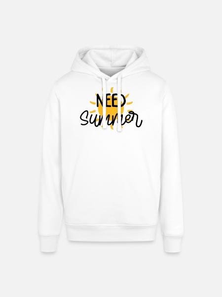 été / vacances / plage / soleil / mer - Sweat à capuche SOUNDER Stanley/Stella Unisexe - blanc