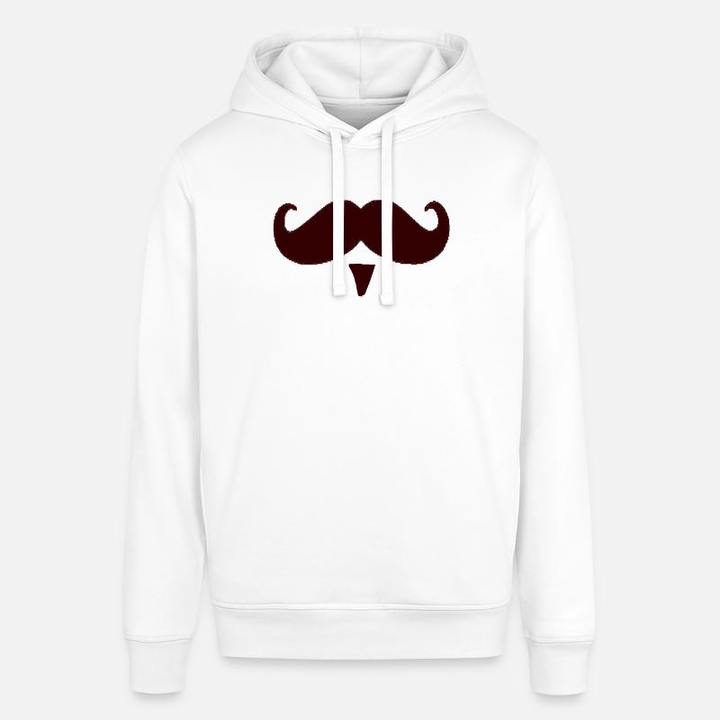 Mustasch mustasch mustaschegave - Stanley/Stella SOUNDER unisex hoodie - hvid