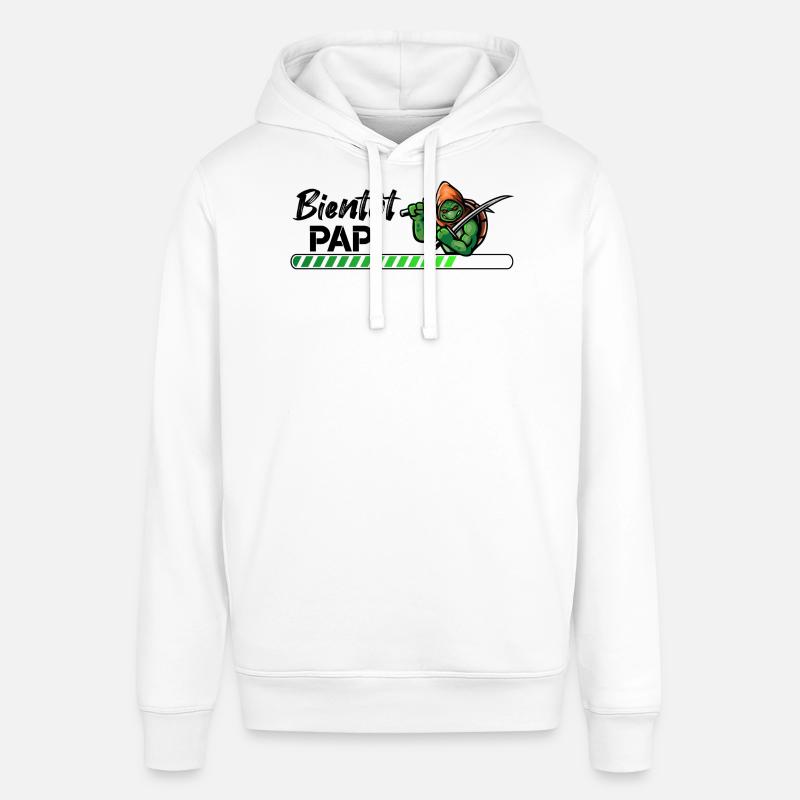 Bientôt papi ninja - Sweat à capuche SOUNDER Stanley/Stella Unisexe - blanc