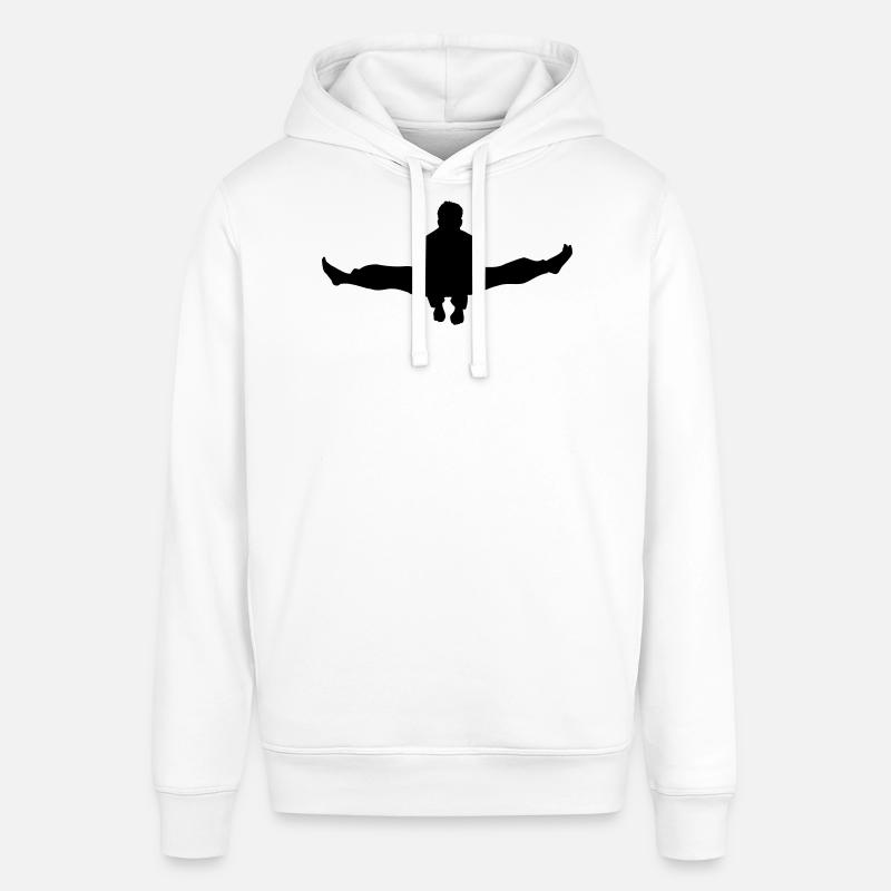 Karate oder Taekwondo Double Kick Schatten - Stanley/Stella Unisex Hoodie SOUNDER - Weiß