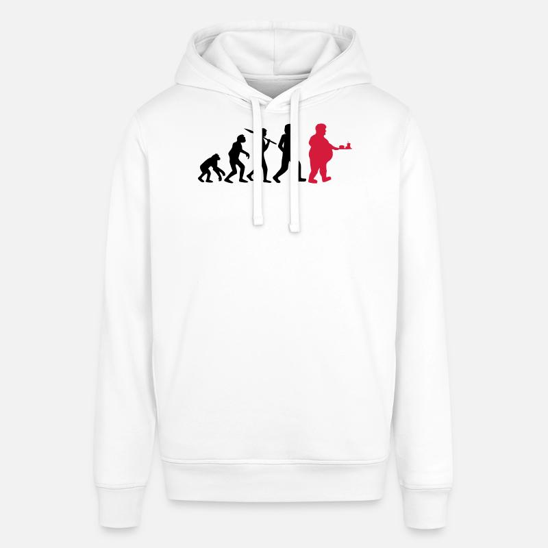 Évolution de la restauration rapide - Sweat à capuche SOUNDER Stanley/Stella Unisexe - blanc