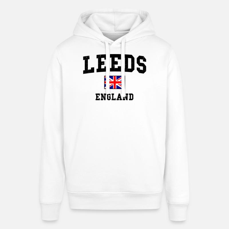 Conception du drapeau de Leeds, Angleterre - Sweat à capuche SOUNDER Stanley/Stella Unisexe - blanc