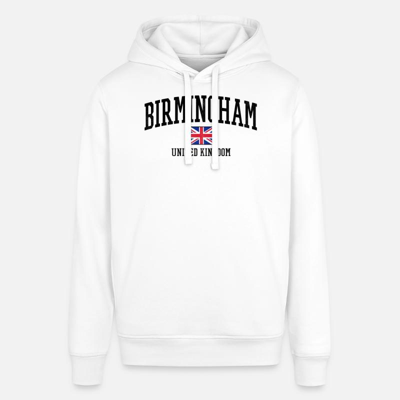 Conception de Birmingham avec drapeau britannique - Sweat à capuche SOUNDER Stanley/Stella Unisexe - blanc