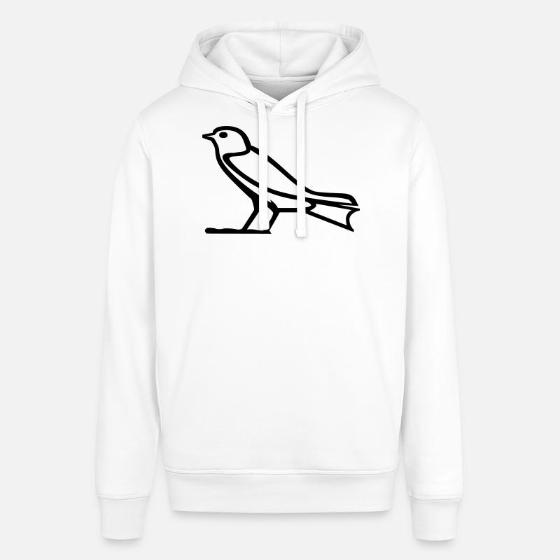 Hiéroglyphe d’oiseau - Sweat à capuche SOUNDER Stanley/Stella Unisexe - blanc