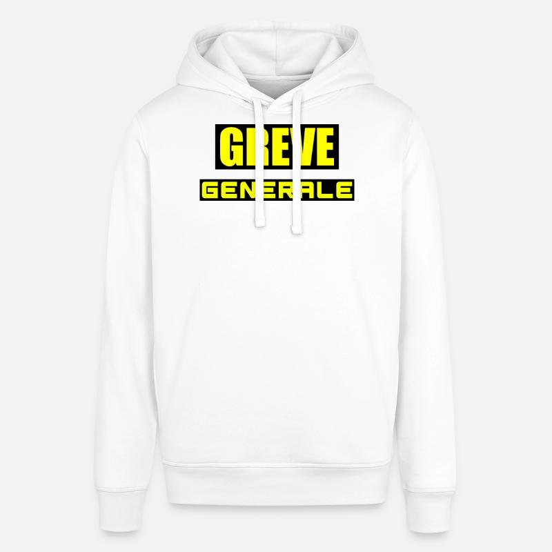 Grève générale - Sweat à capuche SOUNDER Stanley/Stella Unisexe - blanc