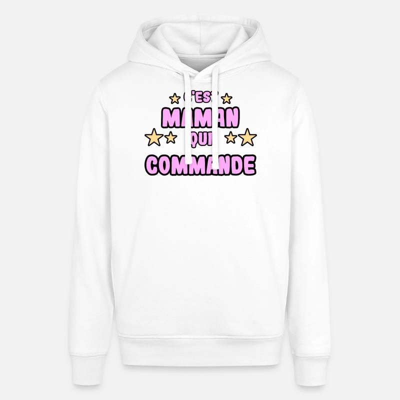 C'est maman qui commande - Sweat à capuche SOUNDER Stanley/Stella Unisexe - blanc