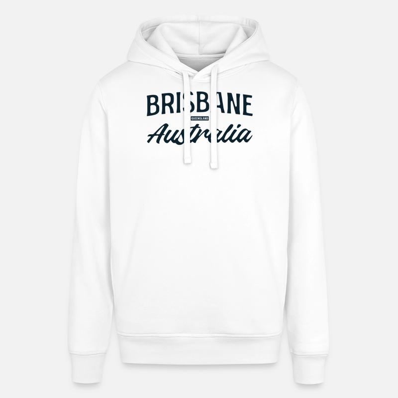 Brisbane Australie Script - Sweat à capuche SOUNDER Stanley/Stella Unisexe - blanc