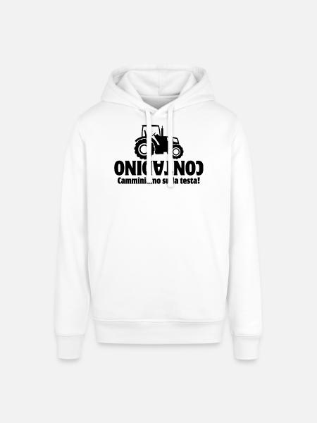 farmer, Italy, farmer - Stanley/Stella SOUNDER Unisex Hoodie - white