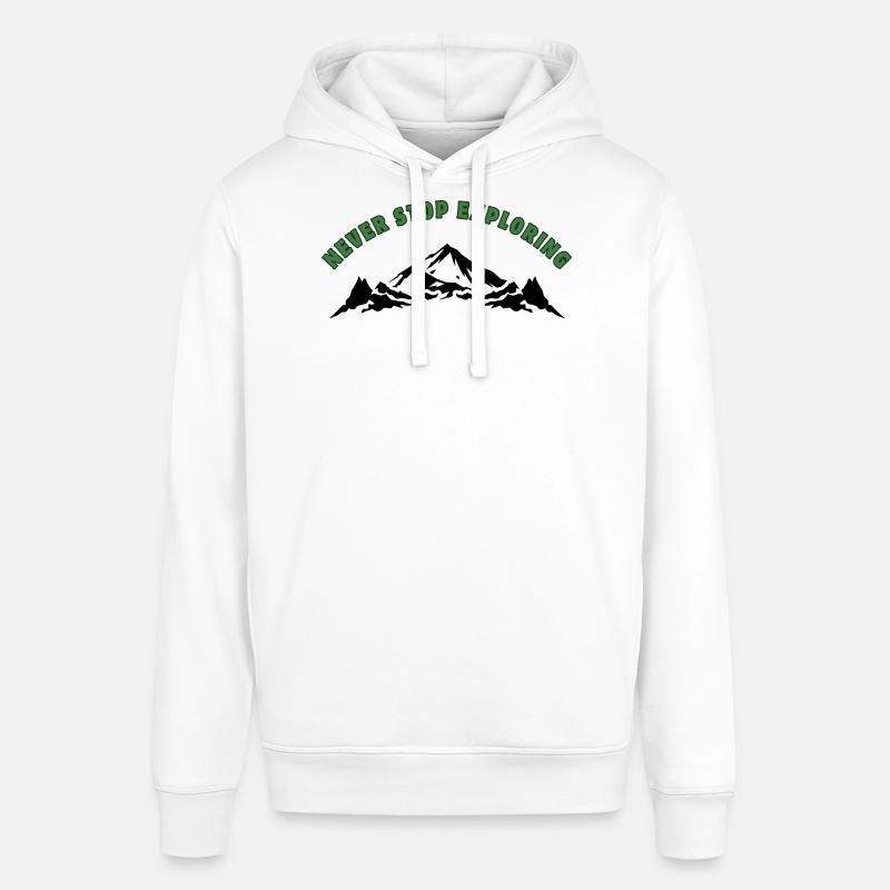 Ne cessez jamais d’explorer - Sweat à capuche SOUNDER Stanley/Stella Unisexe - blanc