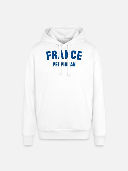 PERPIGNAN, France, France - Stanley/Stella SOUNDER Unisex Hoodie - white