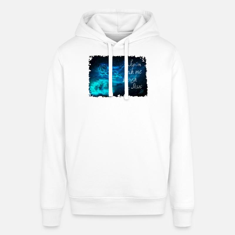 Nagez à travers les étoiles - Sweat à capuche SOUNDER Stanley/Stella Unisexe - blanc
