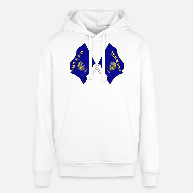 Deux drapeaux ont traversé l’Oregon - Sweat à capuche SOUNDER Stanley/Stella Unisexe - blanc