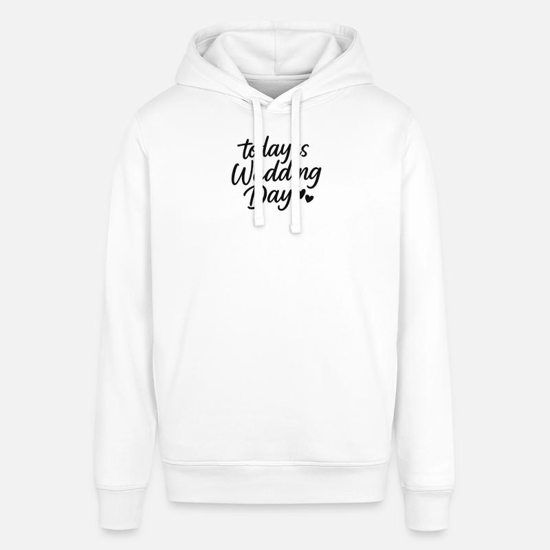 Conception de mariage Jour de mariage - Sweat à capuche SOUNDER Stanley/Stella Unisexe - blanc