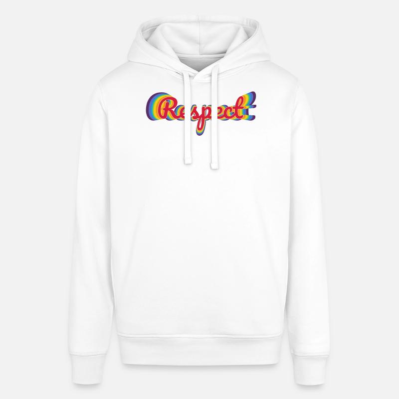 Le respect dans la conception de l’arc-en-ciel - Sweat à capuche SOUNDER Stanley/Stella Unisexe - blanc